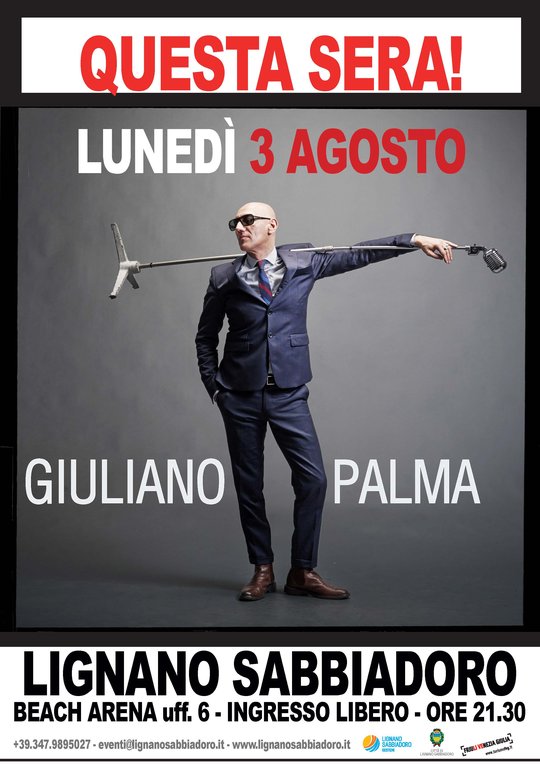 Concerto Giuliano Palma a Lignano Sabbiadoro