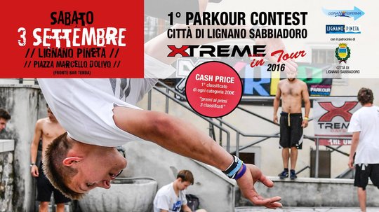1° Parkour Contest Città di Lignano - Xtreme Days in tour