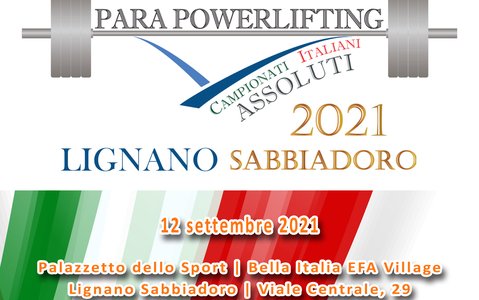 Campionati italiani Para Powerlifting 1Informazioni