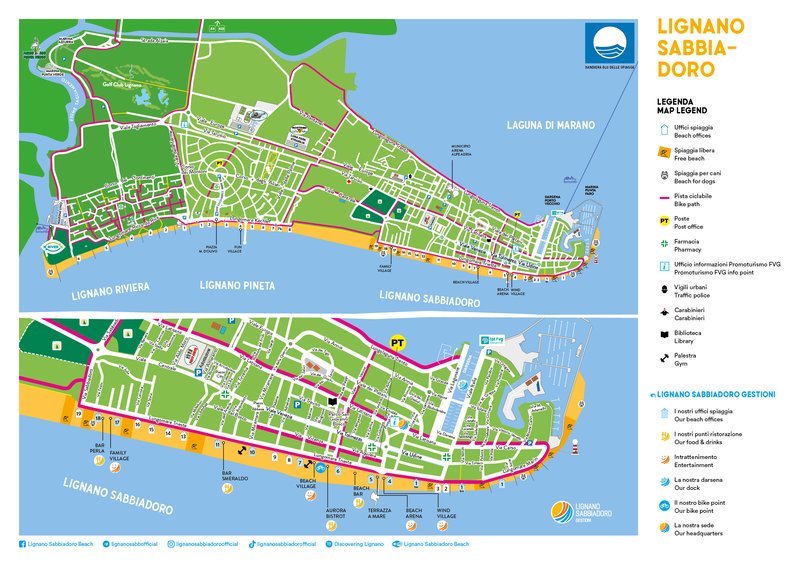 Mappa lignano 2024