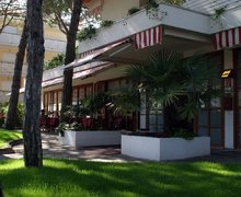Der Garten des Hotels Friuli