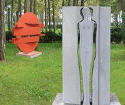 Sculptures at the Parco del Mare in Lignano